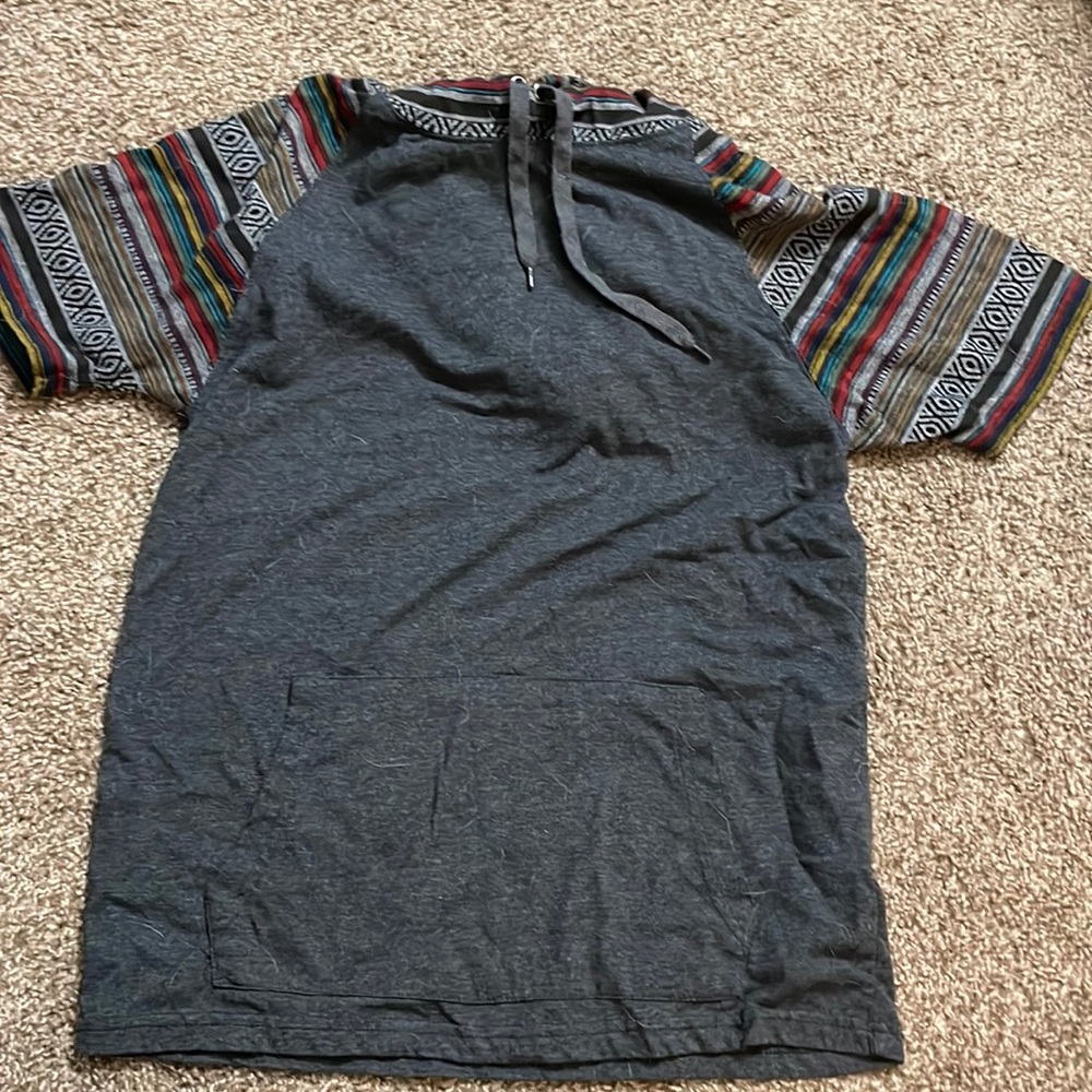 Short Sleeved Hooded Men’s M Shirt